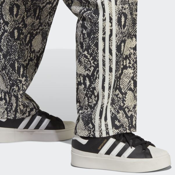 Pantalon De Survêtement En Python Noir (taille Plus) Adidas