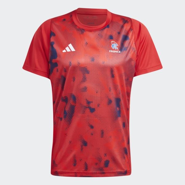 Tee Shirt Adidas France Handball Rouge
