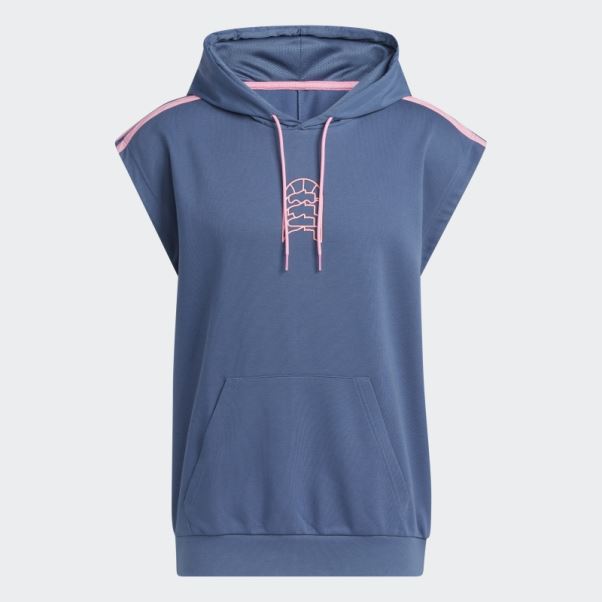 Acier Adidas World Wide Hoops Sweat à Capuche Sans Manches (non Genré)
