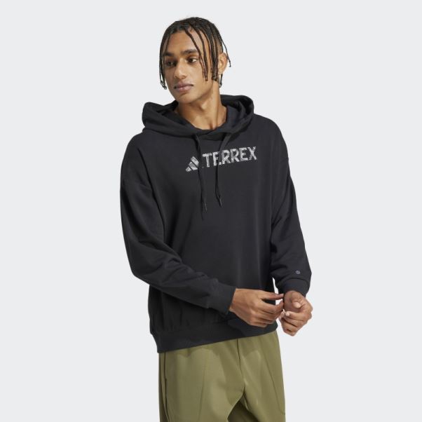Sweat à Capuche Terrex Large Logo (neutre) Adidas Noir