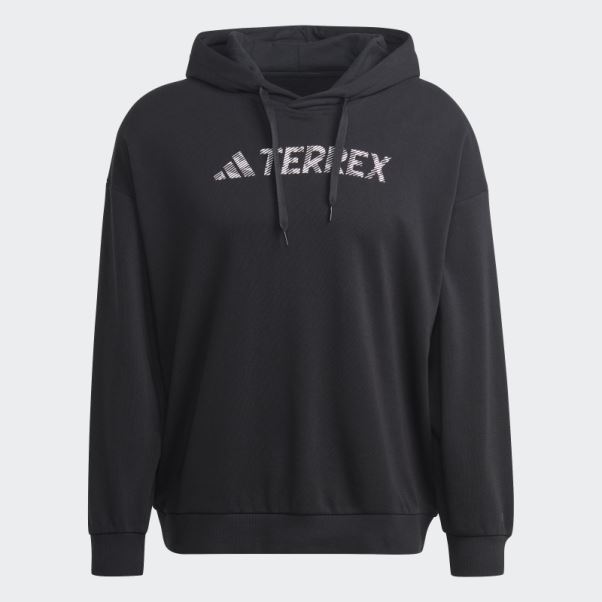 Sweat à Capuche Terrex Large Logo (neutre) Adidas Noir