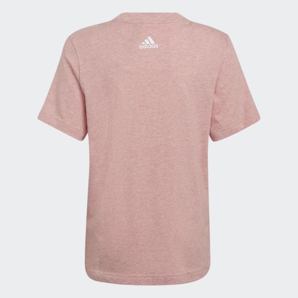 Adidas Future Icons T-shirt Logo 3 Bandes Mauve Mel