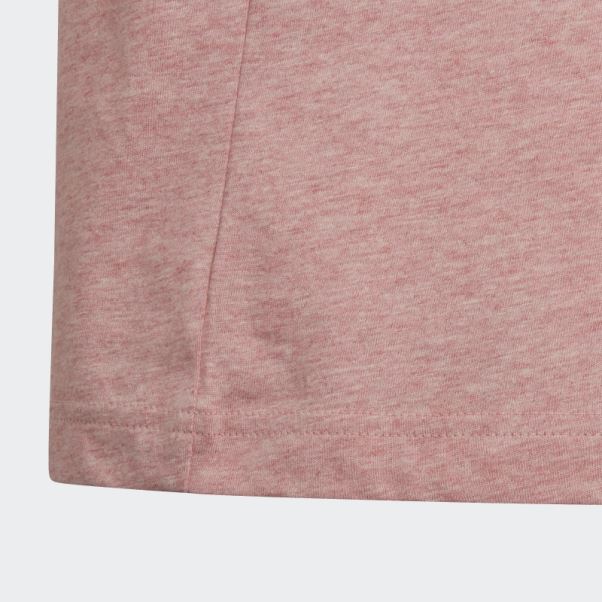 Adidas Future Icons T-shirt Logo 3 Bandes Mauve Mel