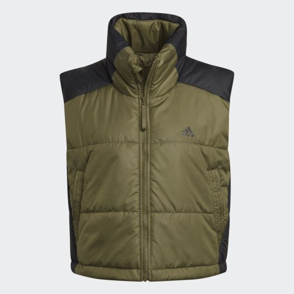 Veste Isolante à 3 Bandes Olive Adidas