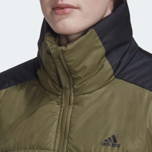 Veste Isolante à 3 Bandes Olive Adidas