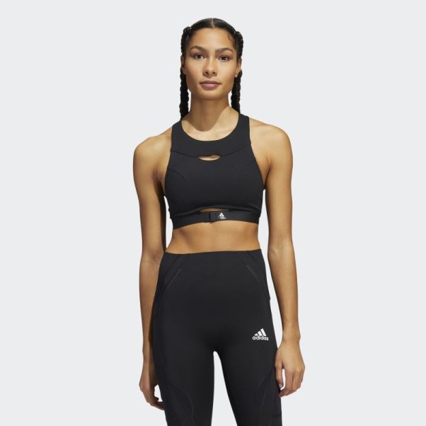 Soutien-gorge D'entraînement à Maintien Moyen Powerimpact Luxe Noir Adidas