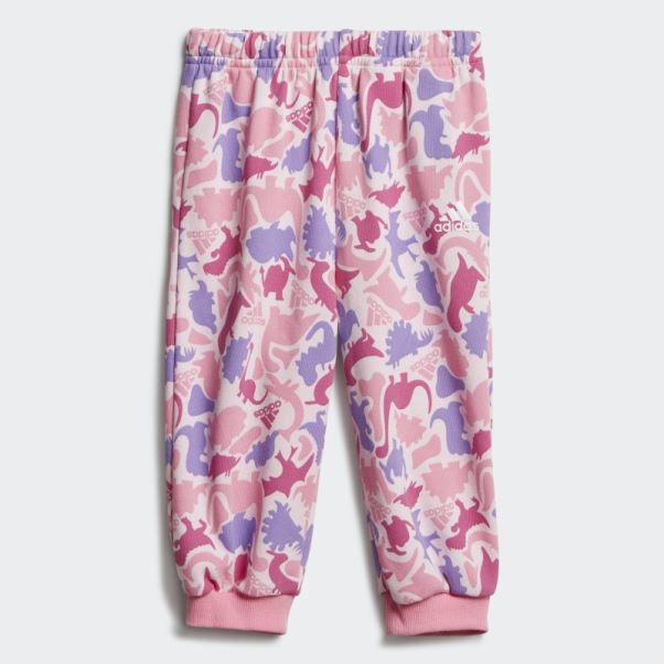 Ensemble De Jogging Adidas Dino Camo Allover French Terry Rose