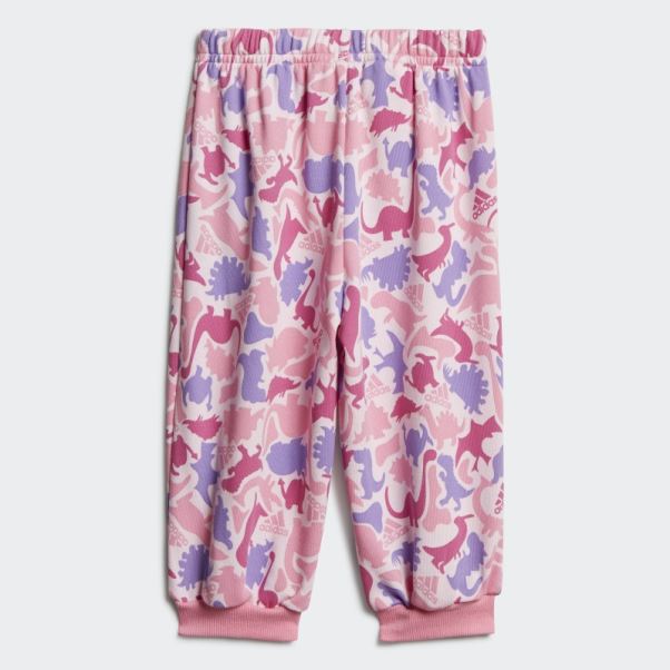 Ensemble De Jogging Adidas Dino Camo Allover French Terry Rose