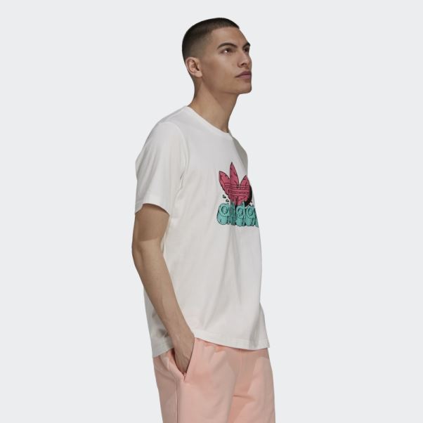 T-shirt Dino Rigolo (non Genré) Adidas Blanc
