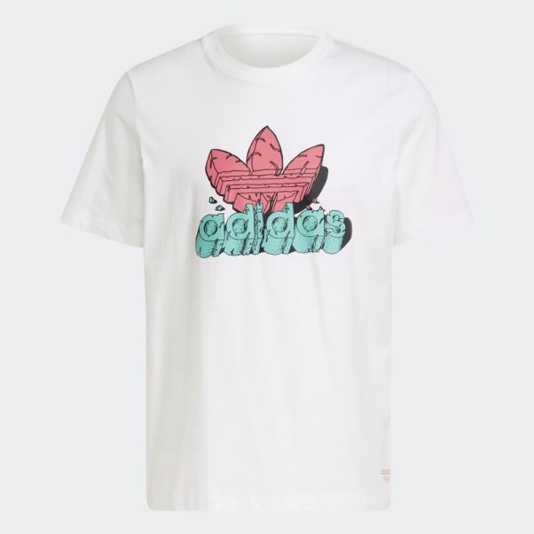 T-shirt Dino Rigolo (non Genré) Adidas Blanc