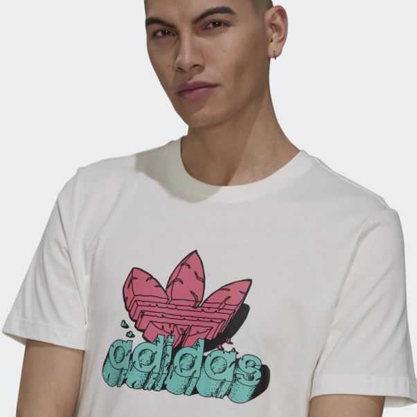 T-shirt Dino Rigolo (non Genré) Adidas Blanc