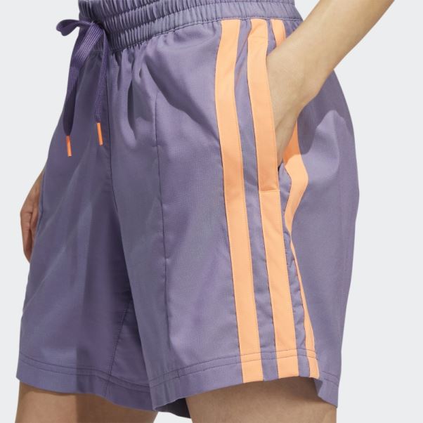 Short Tech Violet Adidas Hoop York City épinglé