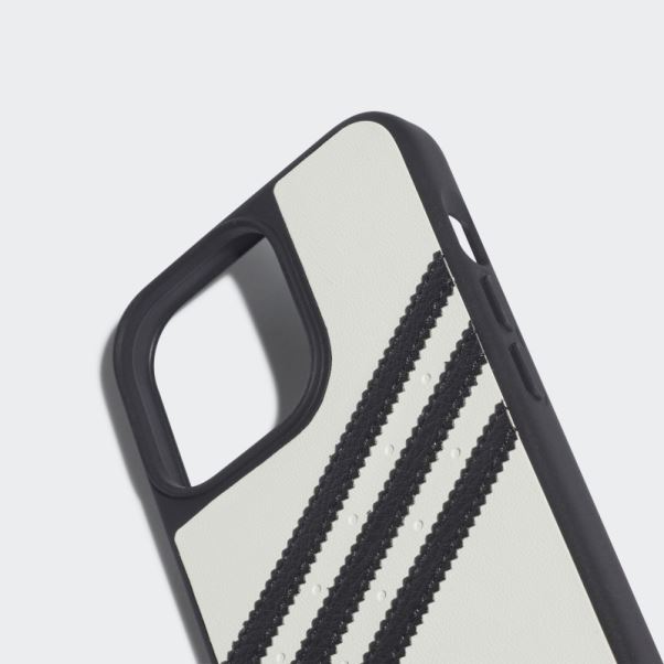 Adidas Blanc Ou Coque Moulée En Pu Pour Iphone 13/13 Pro Fashion