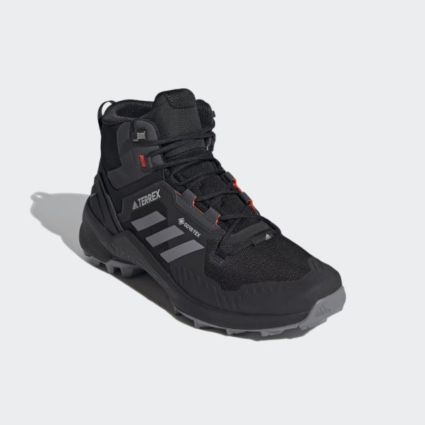 Chaussures De Randonnée Adidas Terrex Swift R3 Mid Gore-tex Noir