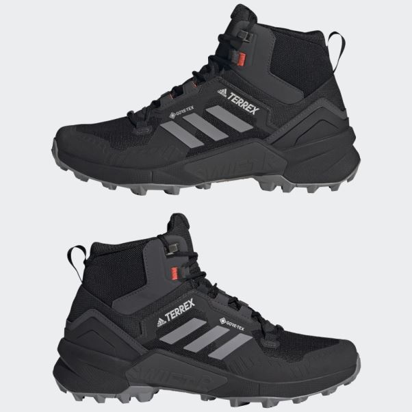 Chaussures De Randonnée Adidas Terrex Swift R3 Mid Gore-tex Noir