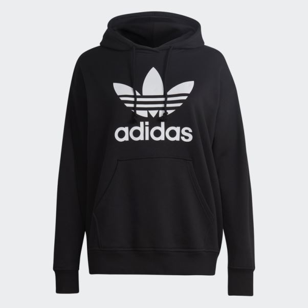 Sweat à Capuche Trèfle (grande Taille) Adidas Noir