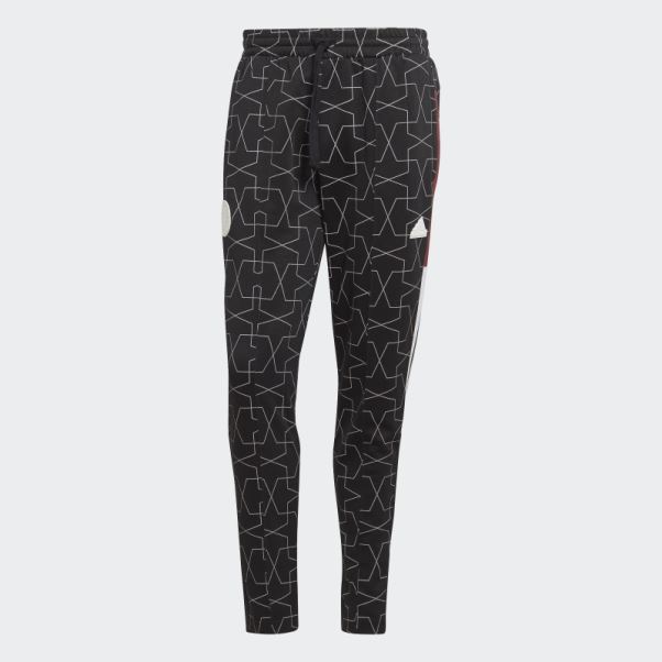 Pantalon 32 Teams à Revers Adidas Noir