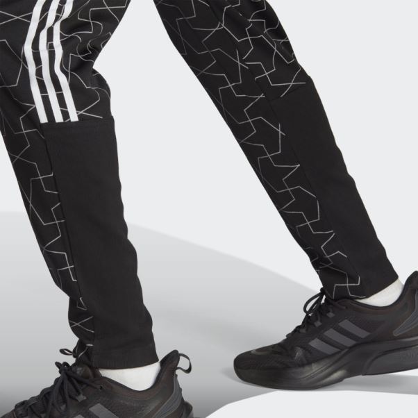 Pantalon 32 Teams à Revers Adidas Noir