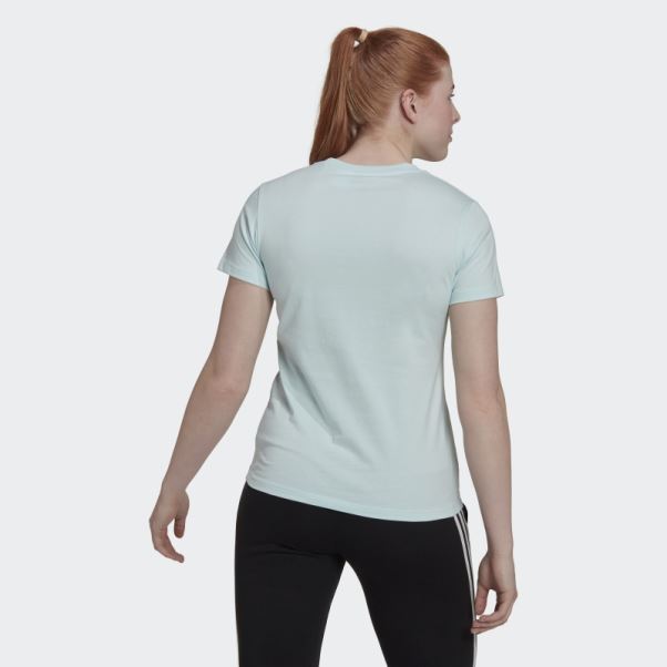 T-shirt Adidas Essentials Logo Blanc