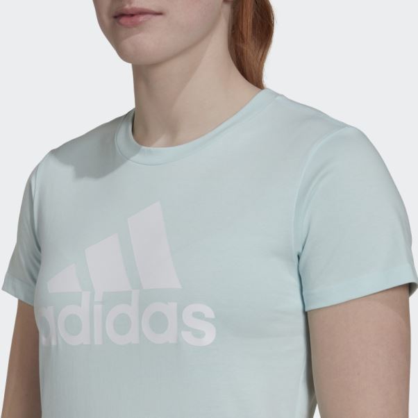 T-shirt Adidas Essentials Logo Blanc