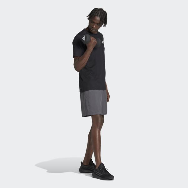 Short D'entraînement Tissé Adidas Train Essentials Gris