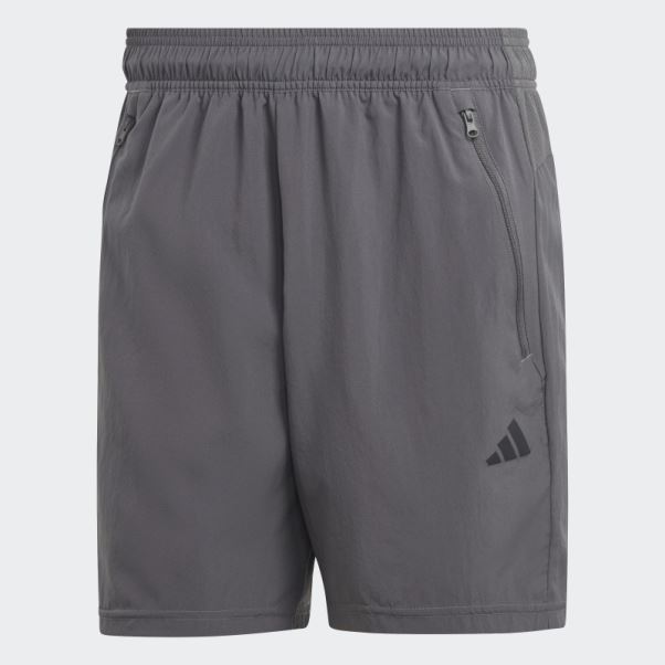 Short D'entraînement Tissé Adidas Train Essentials Gris