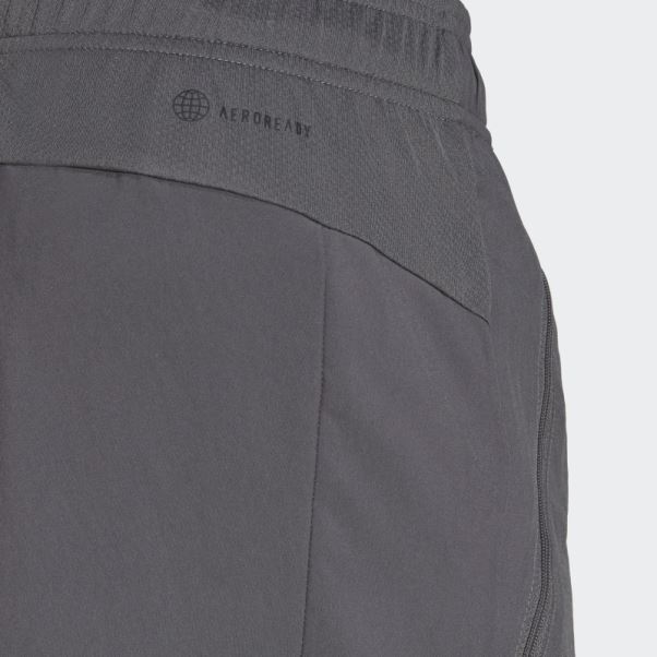 Short D'entraînement Tissé Adidas Train Essentials Gris