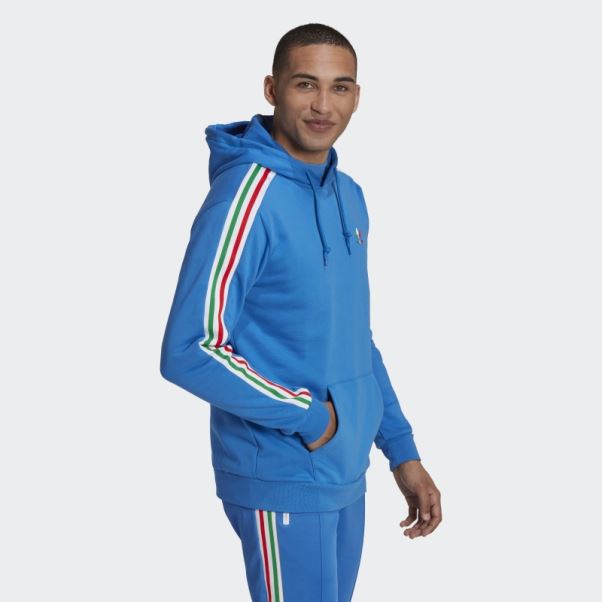 Sweat à Capuche 3 Bandes Royal Adidas