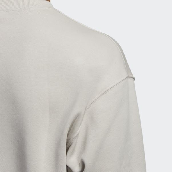 Sweat Adidas Essentials Feelvivid En Molleton De Coton à épaules Tombantes Aluminium
