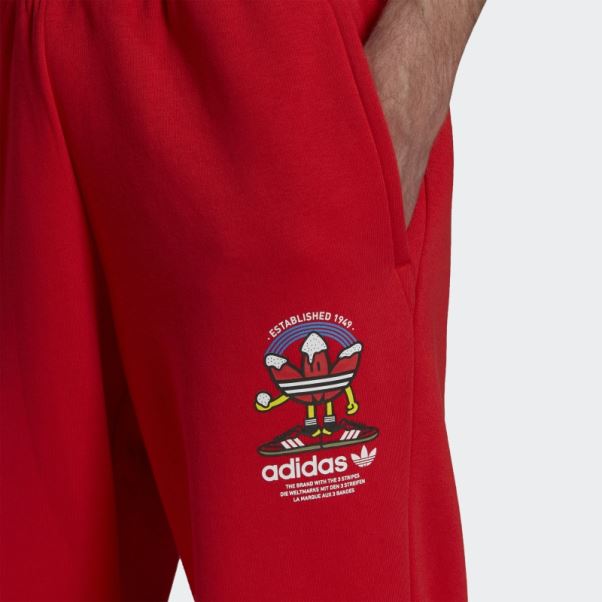Jogging Sweat De Noël (non Genré) Rouge Adidas