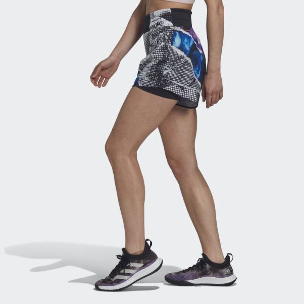 Adidas Tennis Noir Short Imprimé Series Ergo
