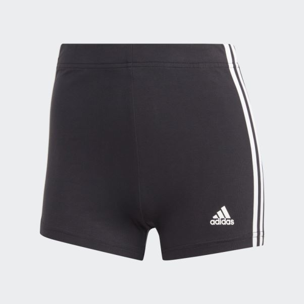 Short Booty En Jersey Simple à 3 Bandes Essentials Noir Adidas