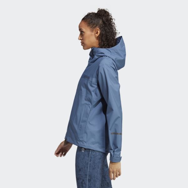 Adidas Terrex Multi Rain.rdy Veste De Pluie 2,5 Couches Acier
