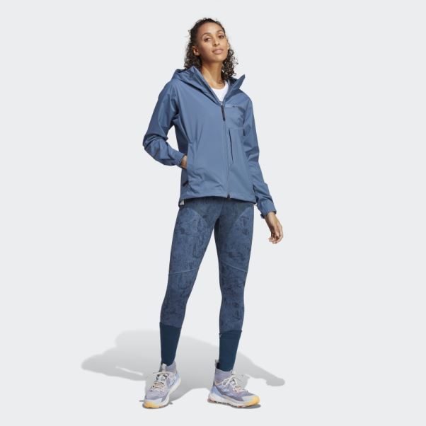 Adidas Terrex Multi Rain.rdy Veste De Pluie 2,5 Couches Acier