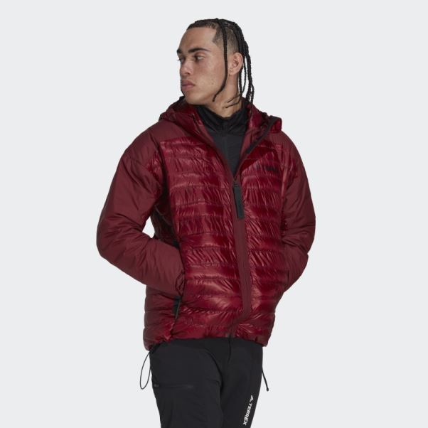 Doudoune à Capuche Terrex Myshelter Rouge Adidas