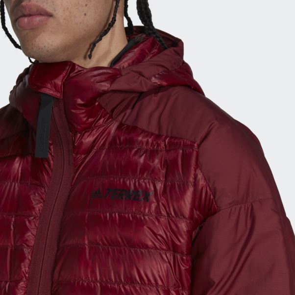Doudoune à Capuche Terrex Myshelter Rouge Adidas