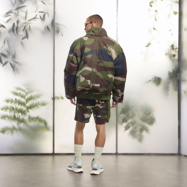 Doudoune Légère En Nylon (tous Genres) Imprimé Camo Adidas