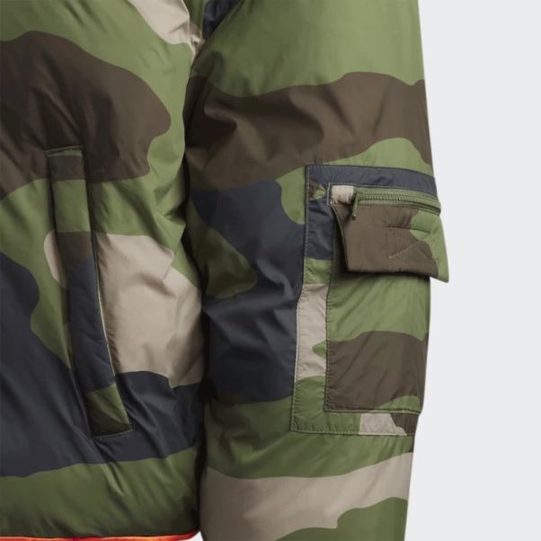 Doudoune En Nylon Léger Adidas Imprimé Camouflage (tous Genres)