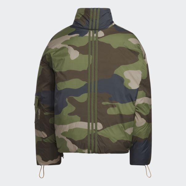 Doudoune En Nylon Léger Adidas Imprimé Camouflage (tous Genres)