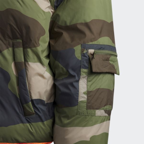 Doudoune En Nylon Léger Adidas Imprimé Camouflage (tous Genres)