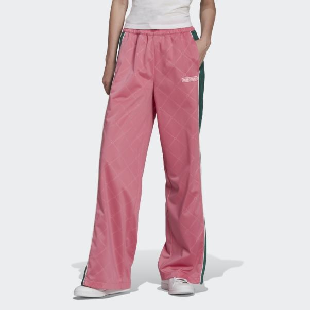 Adidas Bas De Survêtement De Luxe Rétro Ton Rose Mode