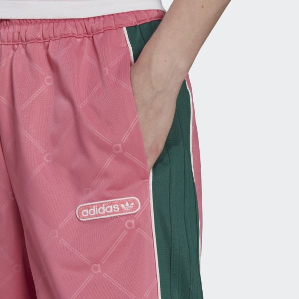Adidas Bas De Survêtement De Luxe Rétro Ton Rose Mode