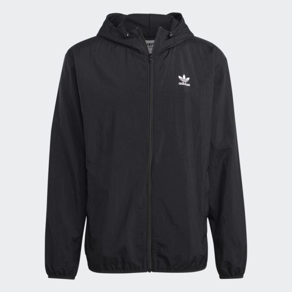 Coupe-vent Adidas Trèfle Essentials Noir