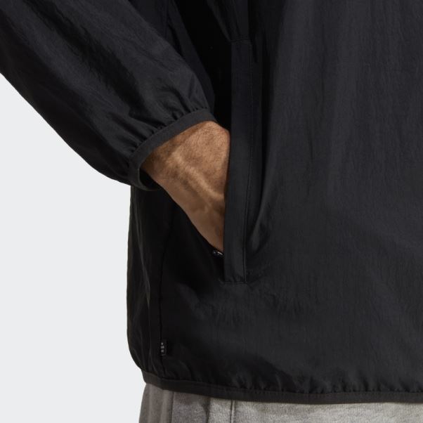 Coupe-vent Adidas Trèfle Essentials Noir