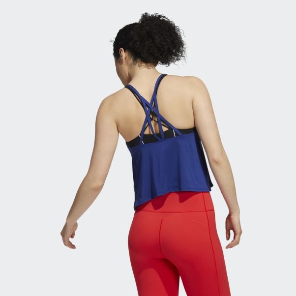 Débardeur De Yoga Bleu Victoire Adidas