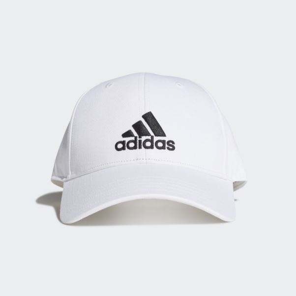 Casquette De Baseball En Coton Adidas Blanc