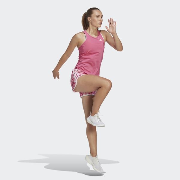 Posséder Le Débardeur De Course à Pied Adidas Fuchsia