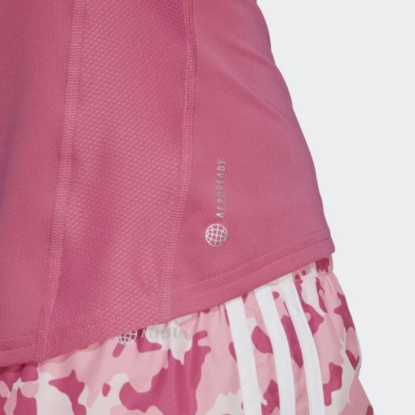 Posséder Le Débardeur De Course à Pied Adidas Fuchsia