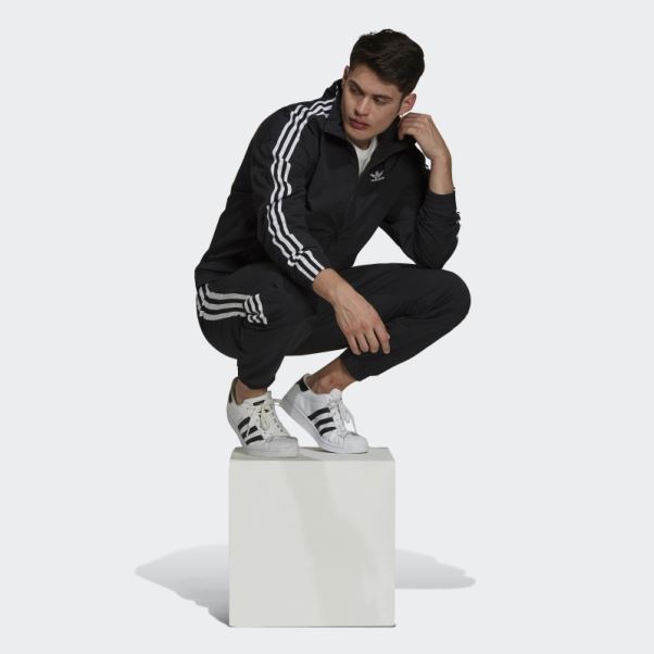 Adidas Adicolor Classics Lock-up Trèfle Survêtement Noir