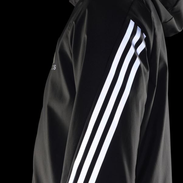 Veste Run Icon Noire à 3 Bandes Adidas
